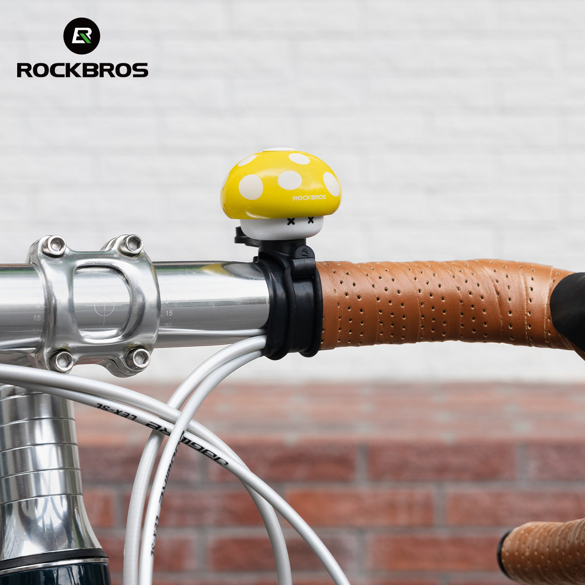 Rockbros Fahrradklingel Pilzform, Vintage & Cartoon für Rennrad, MTB, Klapprad & Kinderfahrrad