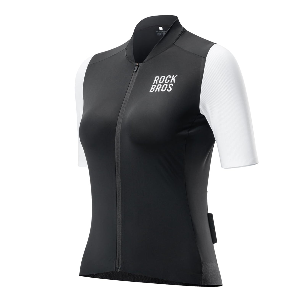 ROCKBROS Damska Koszulka Rowerowa z Kr¨®tkim R?kawem na Lato, Oddychaj?ca i Szybkoschn?ca-YDDX001-1 SpodnieCzarny S
