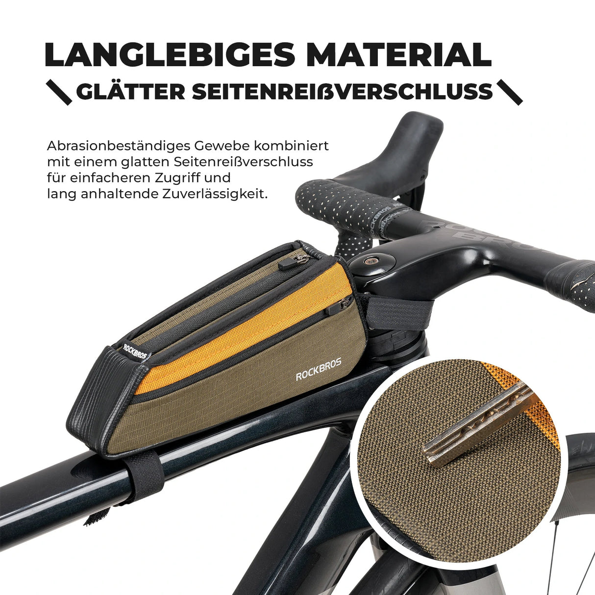 Fahrrad Oberrohrtasche – Kratzfest & Abriebfest für Schnellen Zugriff