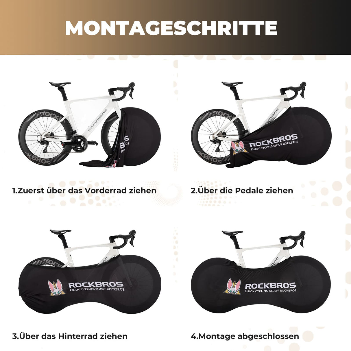 Fahrradabdeckung Elastisch 26–29 Zoll – Indoor-Garage & Staubdichter
