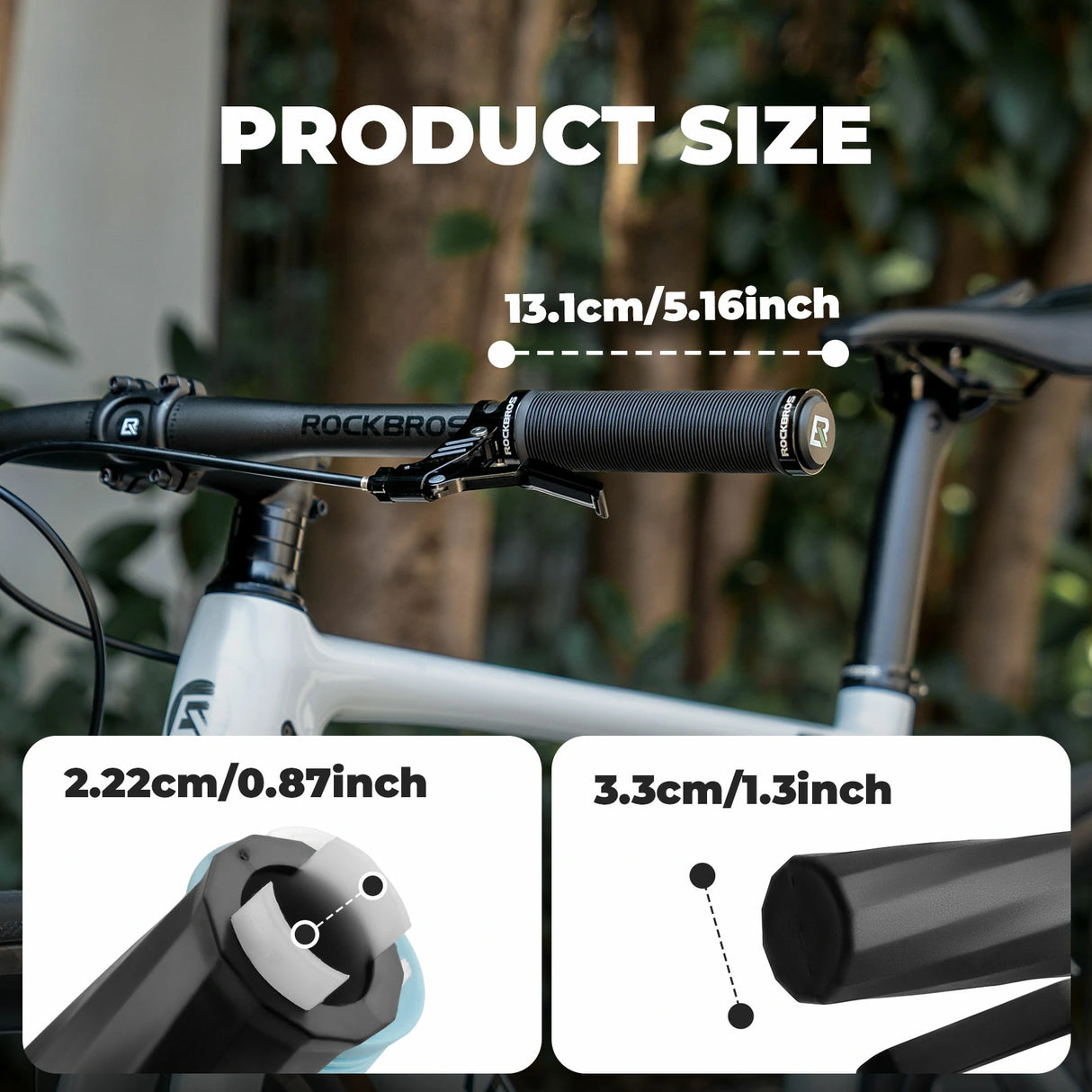 Fahrradgriffe 22 mm – Mit Alu‑Lock & Anti‑Rutsch‑TPE