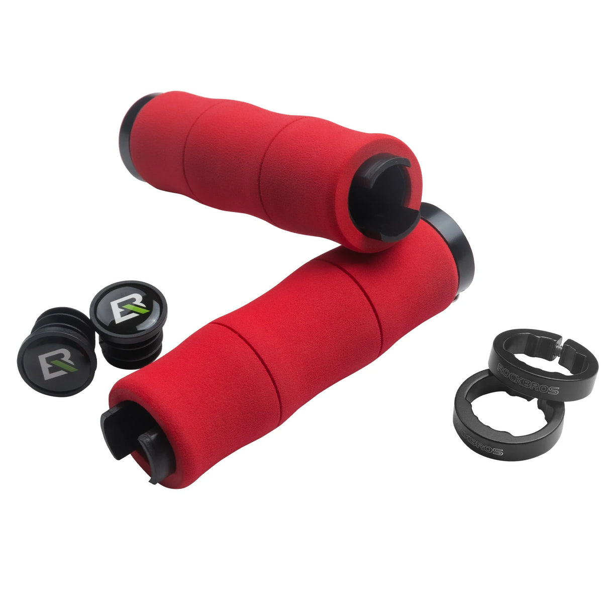 Fahrradgriffe – Rutschfeste EVA‑Schwammgriffe mit Aluminium, 22 mm