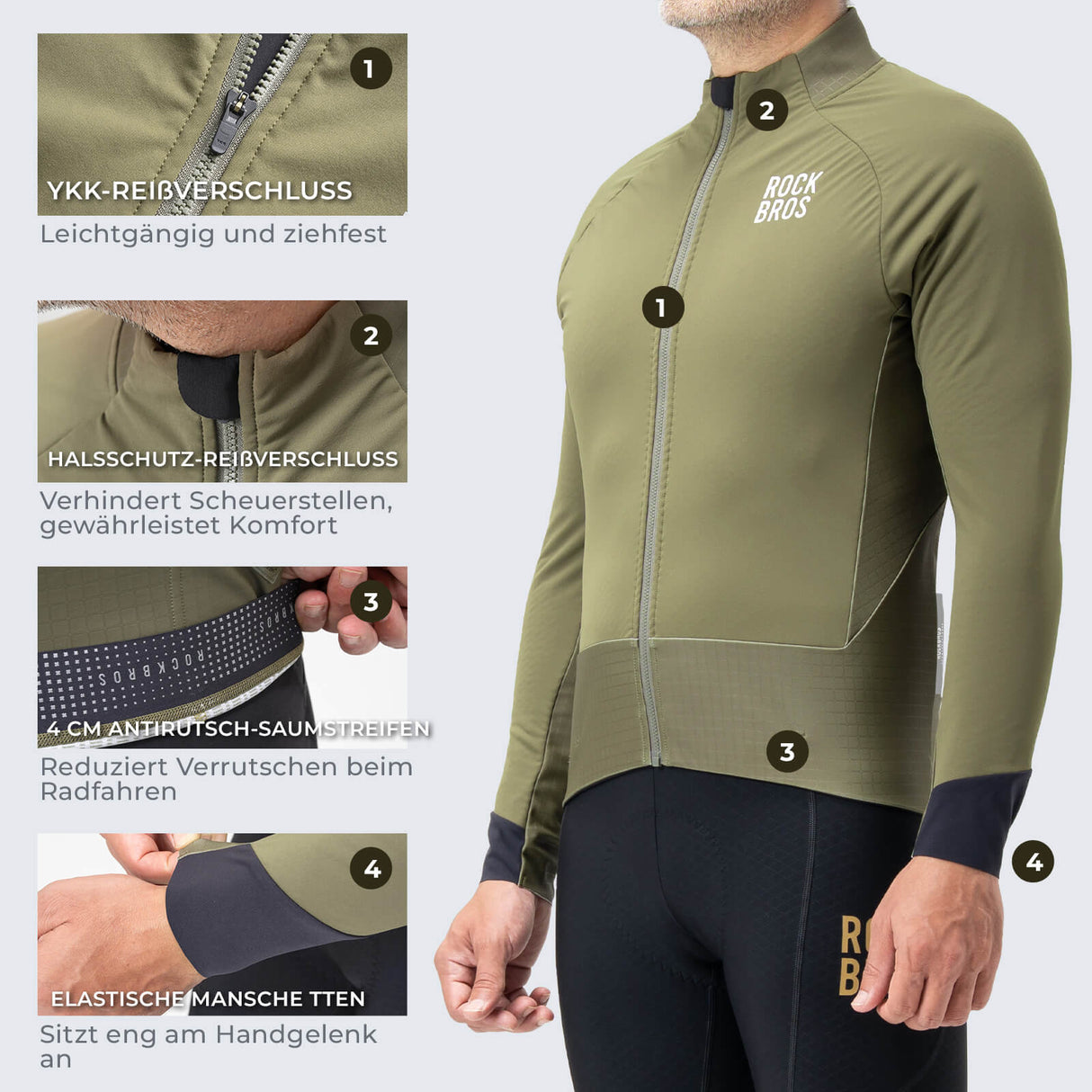 Fahrradjacke mit Reflexelementen – Atmungsaktiv & Praktisch