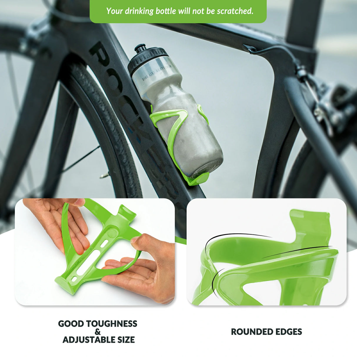 Fahrrad‑Flaschenhalter – 2er‑Pack, Leichtgewicht & 5 Farben