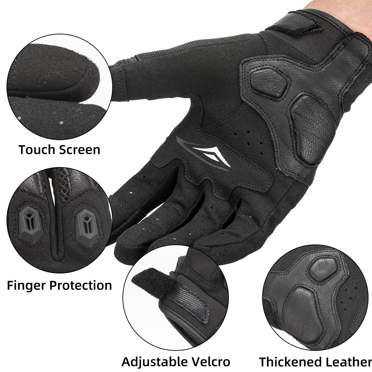 Fahrradhandschuhe mit Touchscreen-Funktion & Anti-Stoß-Schutz