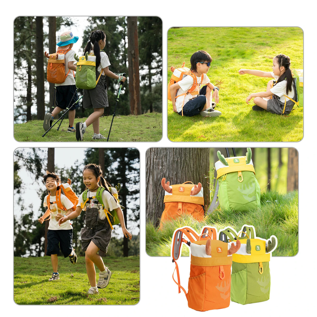 Qunature Kinderrucksack 8L – Wasserdicht mit Hirsch-Design (für 6-10 Jahre)