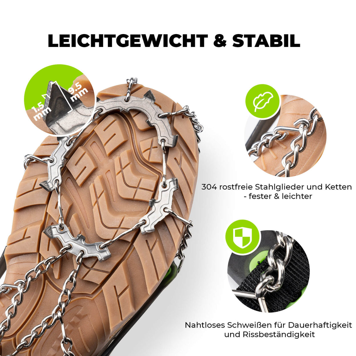 Qunature Leichtgewichtige Eispickel – Für Wander & Trekking