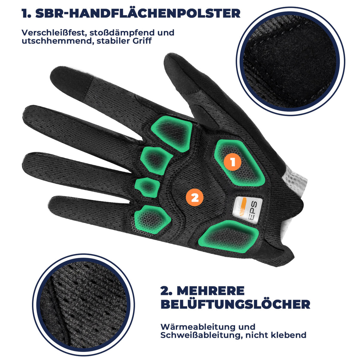 ROAD TO SKY Touchscreen Fahrradhandschuhe – Smart & sicher!