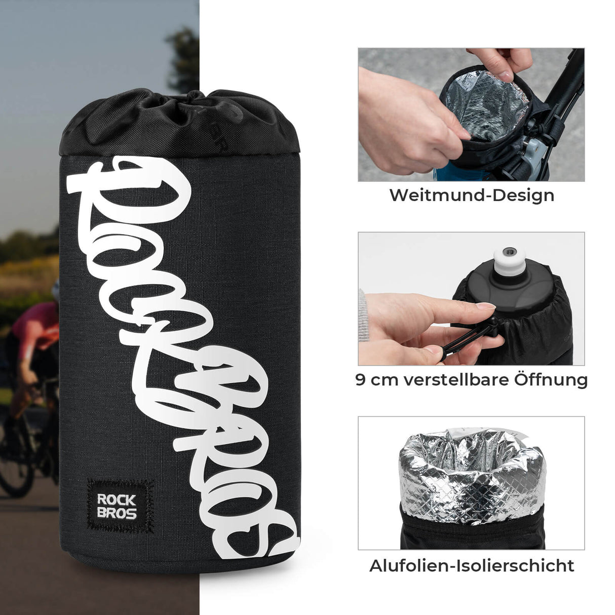 ROCKBROS Fahrrad Lenkertasche Mini 1L – Dein praktischer Begleiter für jede Fahrt!