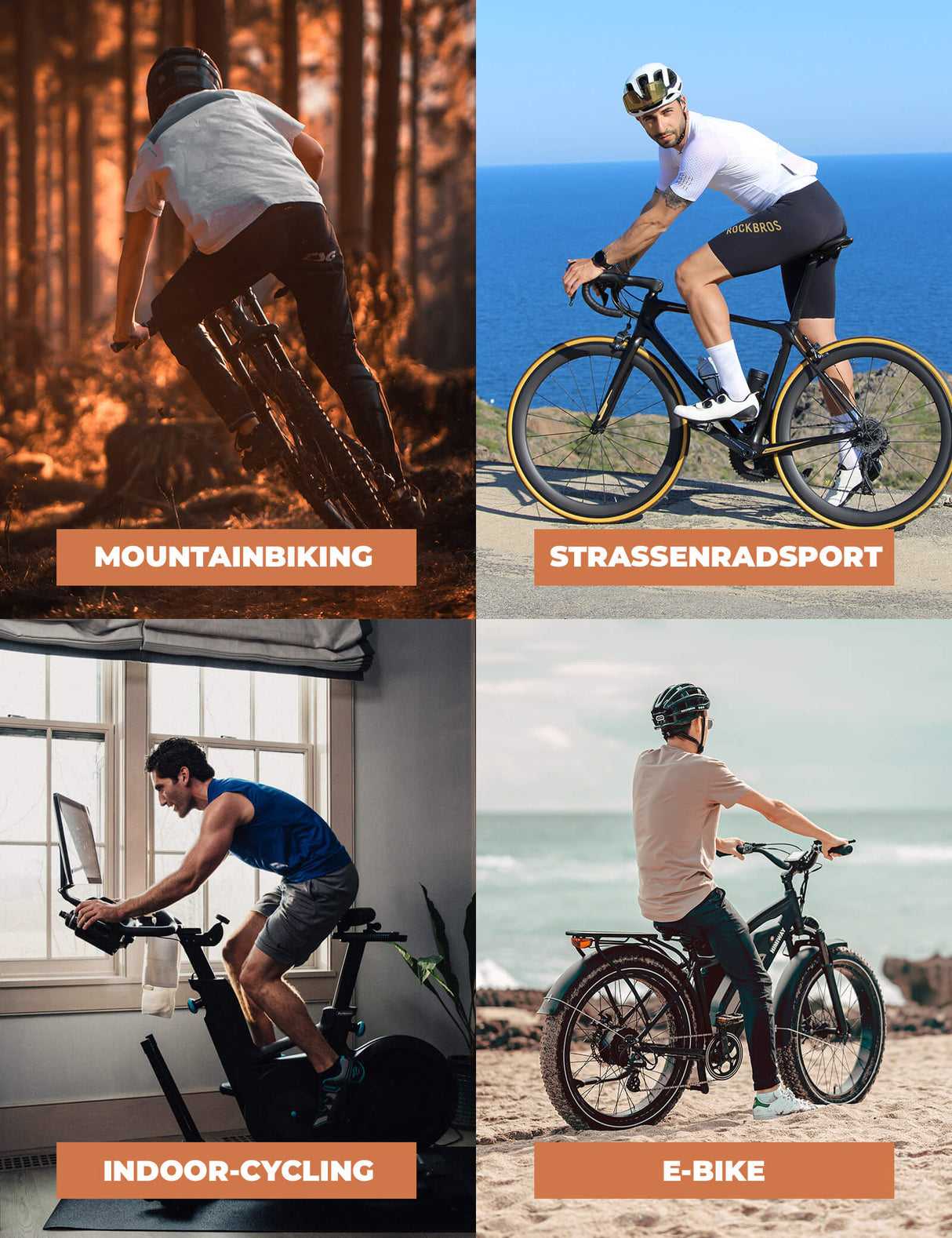 ROCKBROS Herren Fahrradhose – Lang & Gepolstert für Höchstkomfort!