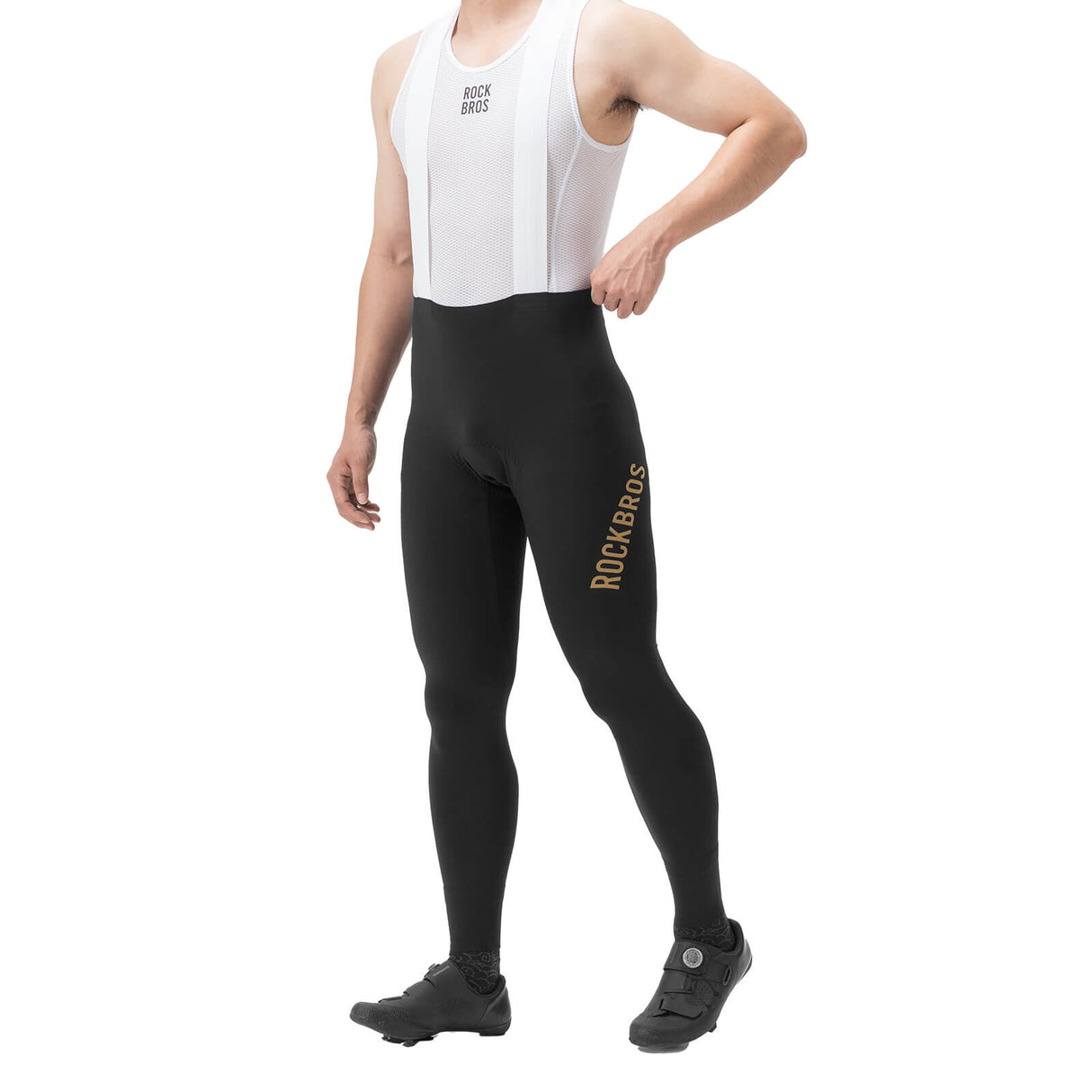 ROCKBROS Herren Fahrrad Trägerhose – Lang & Gepolstert für maximalen Komfort!