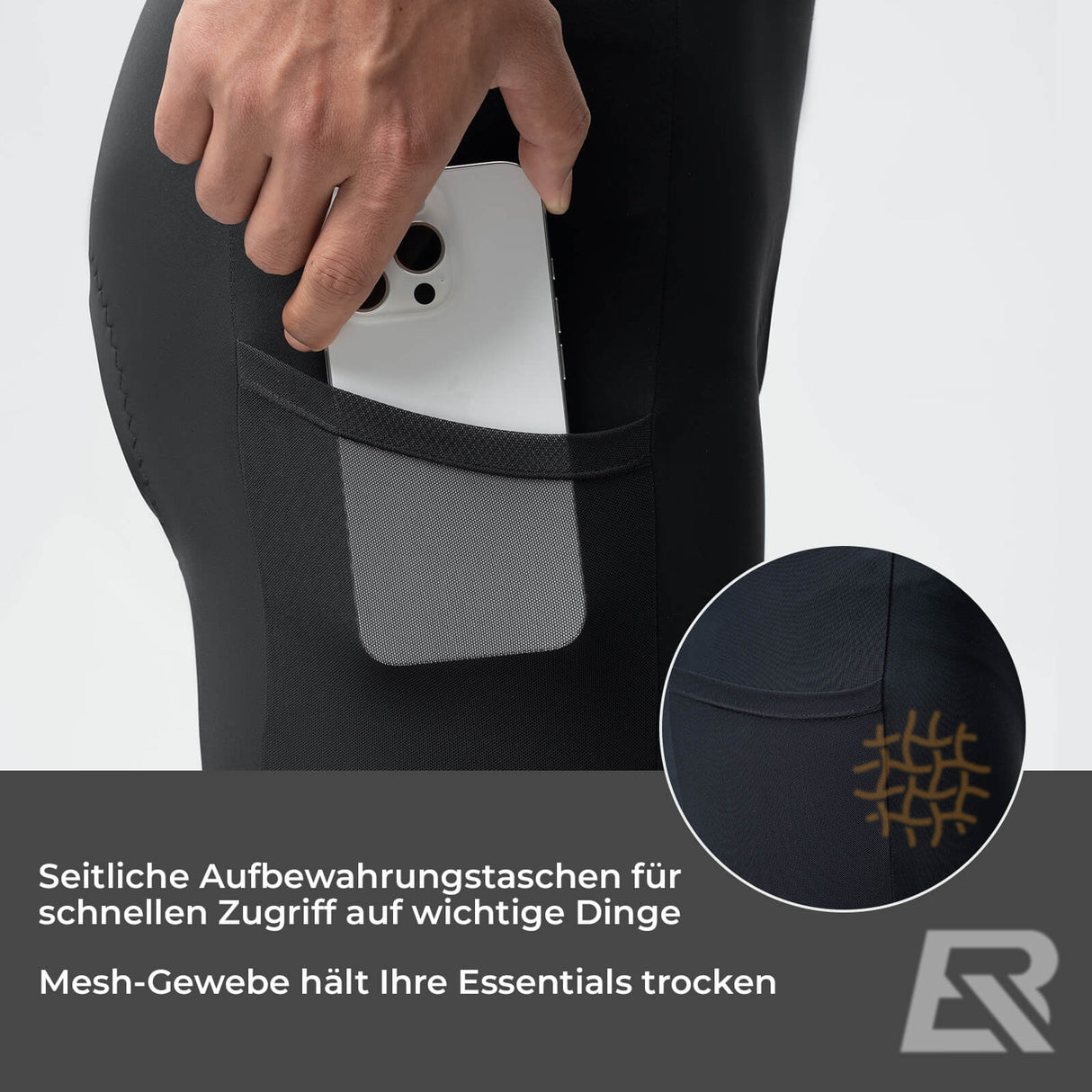 ROCKBROS Schnelltrocknende Kurz Fahrradhose Gepolstert Atmungsaktiv Ergonomisch Herren Sommer für Rennrad MTB