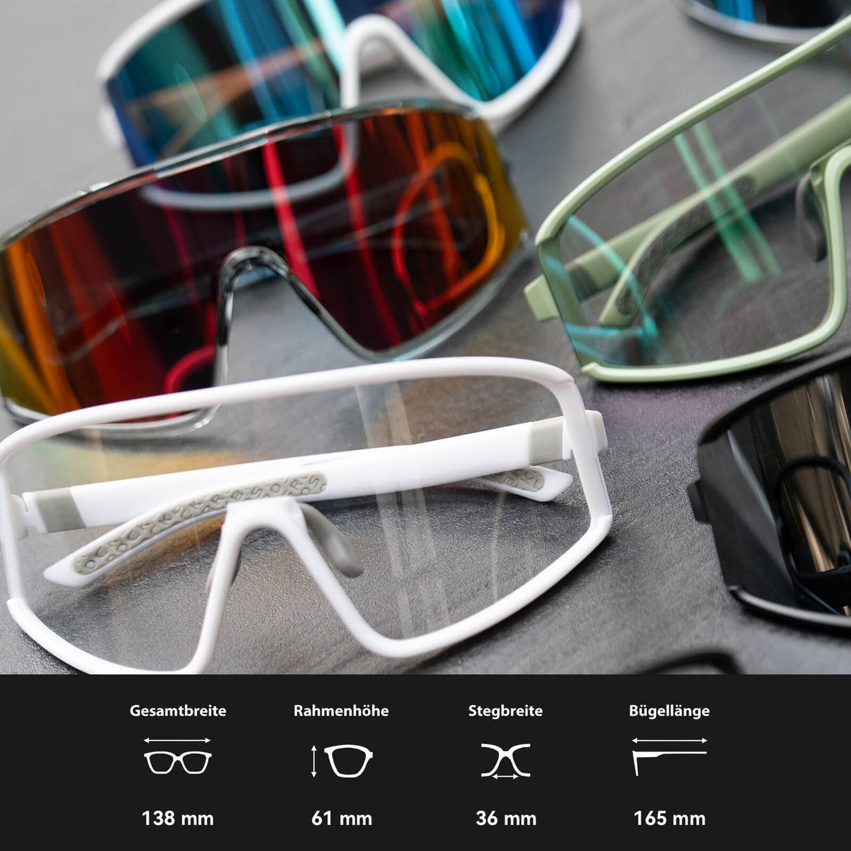 ROCKBROS Sonnenbrille UV400 Schutz HerrenDamen