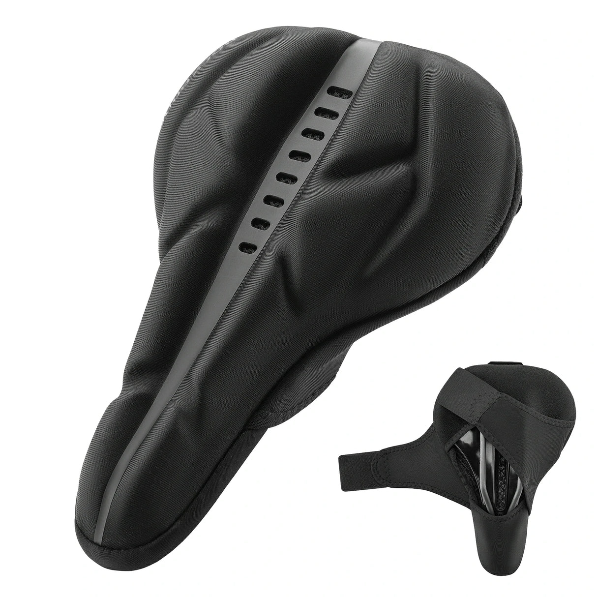 Sattelbezug für Fahrrad – Weicher Gel‑Überzug 26,5 × 18,5 cm