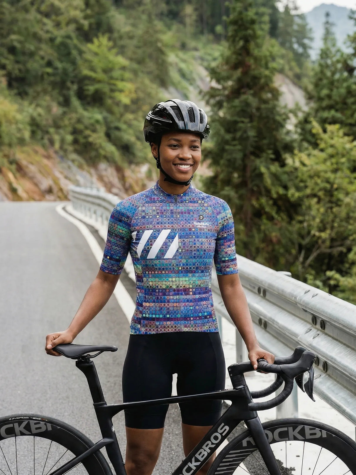 Damen-Radtrikot Pixel Riot