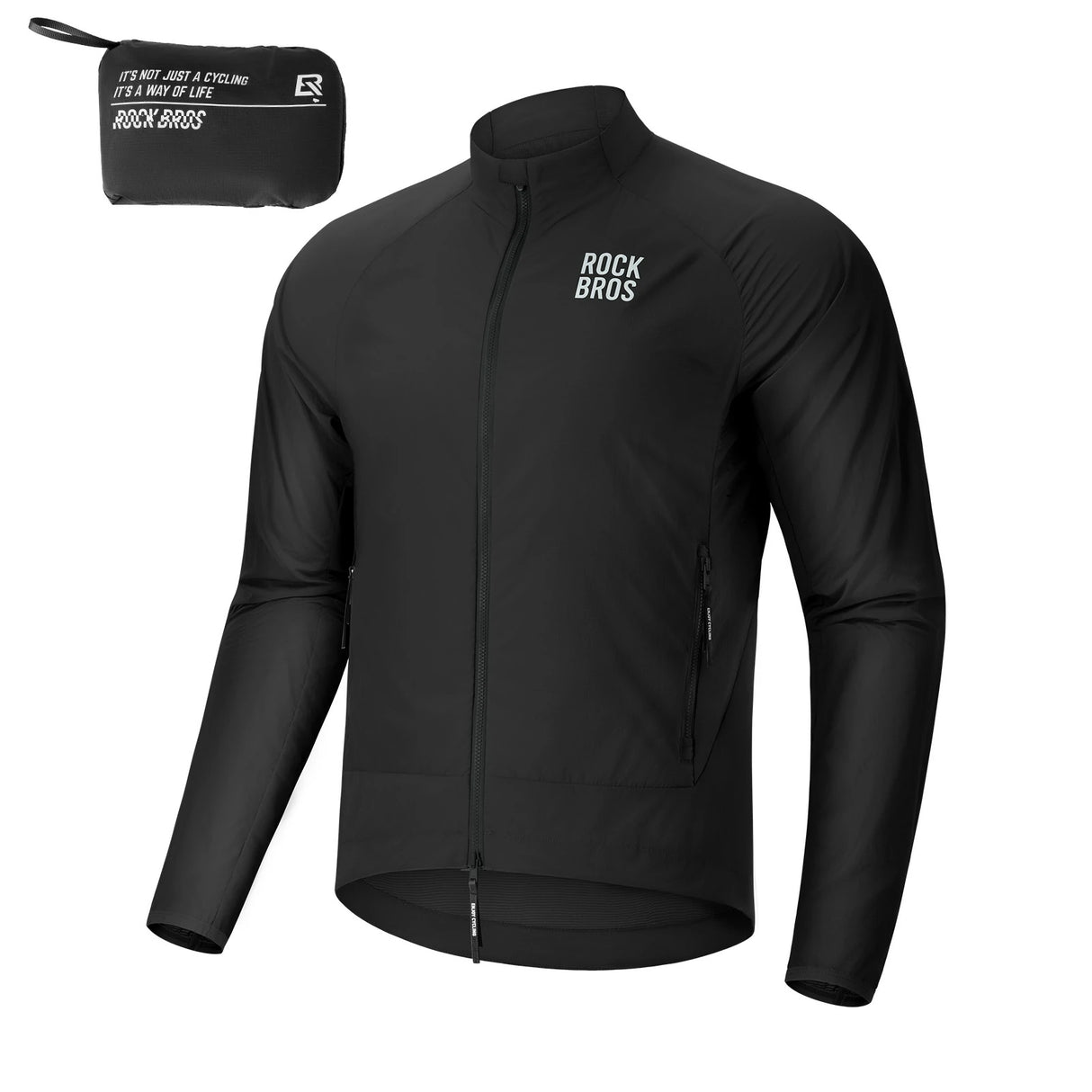 Winddichte Fahrradjacke – Leicht, Atmungsaktiv, Schnelltrocknend & Faltbar