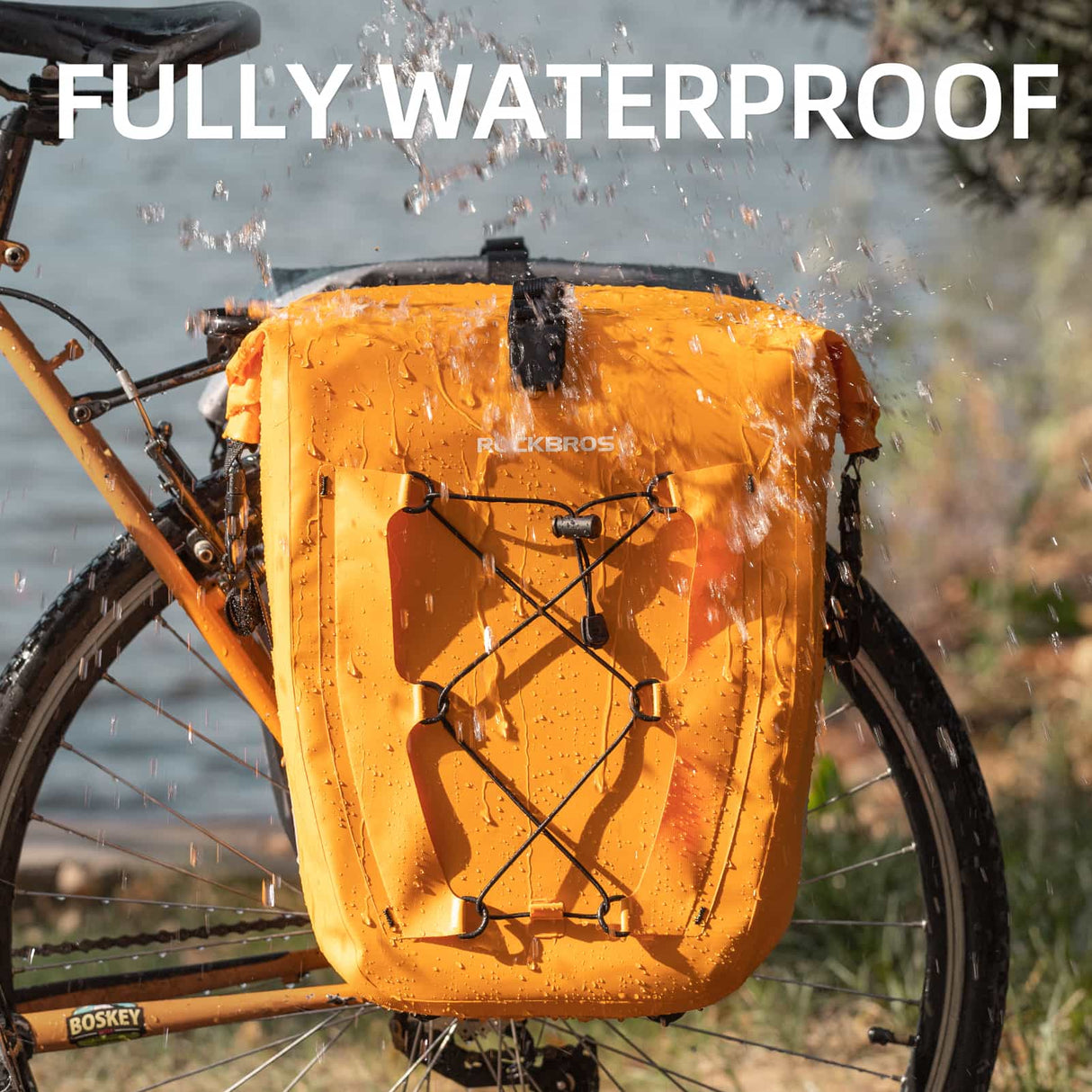 ROCKBROS Gepäckträgertasche 25L-32L 100 % wasserdicht mit Tragegriff - ROCKBROS-EU