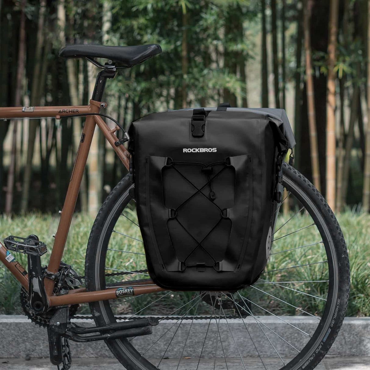 ROCKBROS Gepäckträgertasche 25L-32L 100 % wasserdicht mit Tragegriff - ROCKBROS-EU