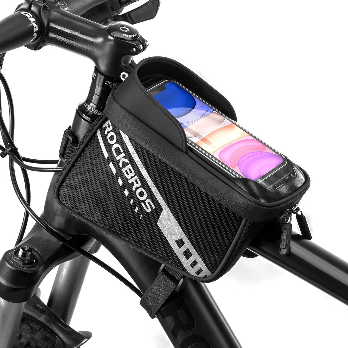 ROCKBROS Oberrohrtasche mit TPU-Touchscreen Seitentaschen-Design 1L - ROCKBROS-EU
