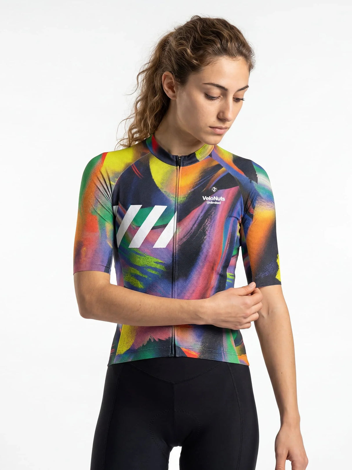 Damen-Radtrikot Pixel Riot