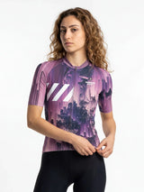 Damen-Radtrikot Neon Condense