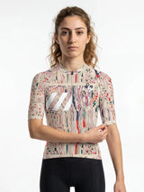 Damen-Radtrikot Neon Condense