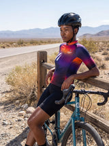 Damen-Radtrikot Aura Fade