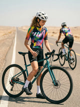 Damen-Radtrikot Pixel Riot
