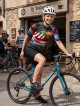 Damen-Radtrikot Retro Signal