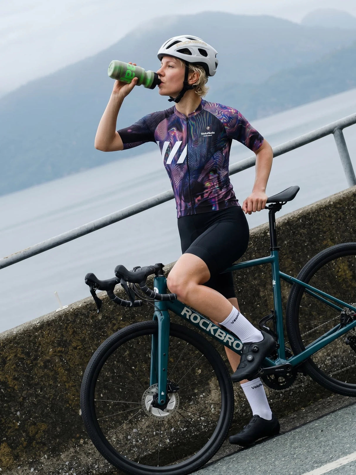 Damen-Radtrikot Neon Condense