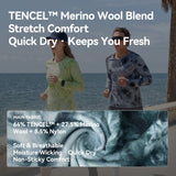 Rockbros Langarm Laufshirt Merinowolle, atmungsaktiv & schnell trocknend für Outdoor, Wandern & Radfahren