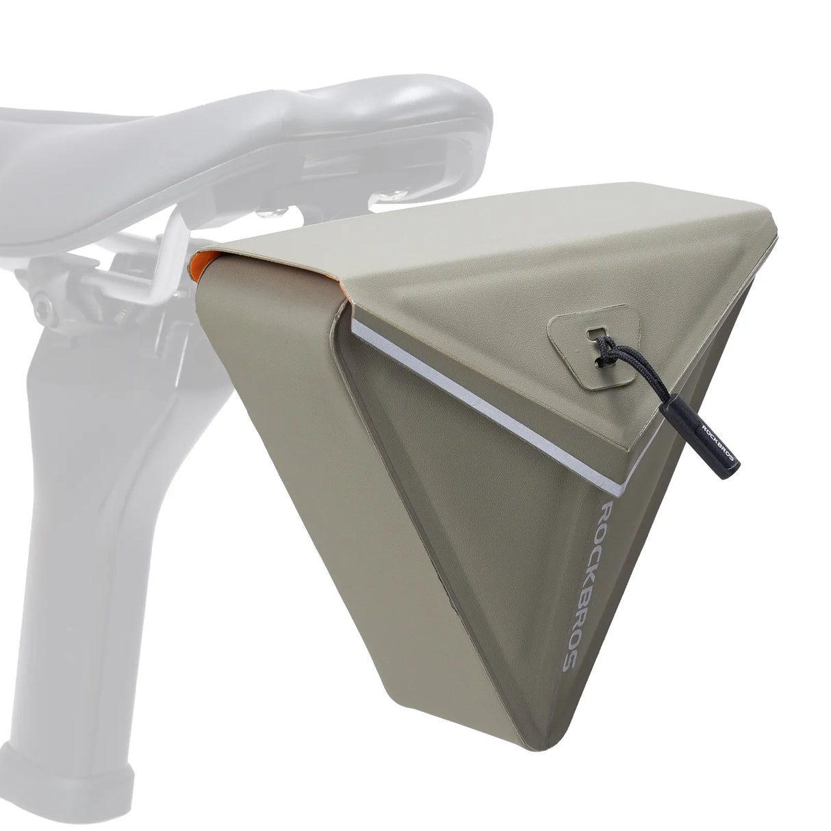ROCKBROS Fahrrad Satteltasche 0,6L Magnetisch Dreieckig Wasserdicht Rennrad MTB