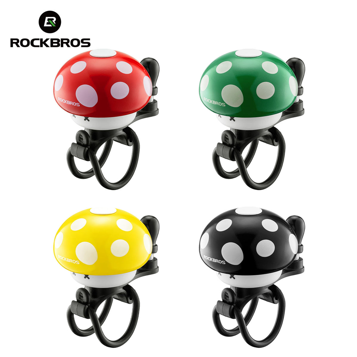Rockbros Fahrradklingel Pilzform, Vintage & Cartoon für Rennrad, MTB, Klapprad & Kinderfahrrad