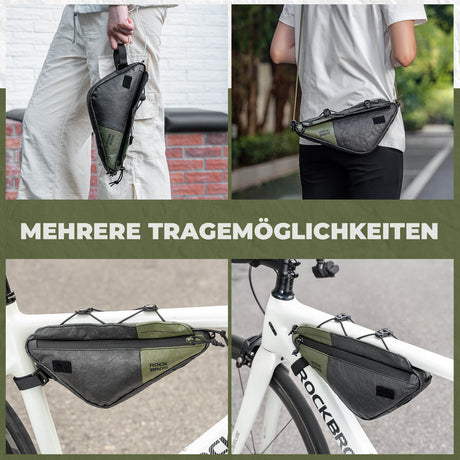 2-in-1 Rahmentasche Wasserabweisend mit Schultergurt 0.7L