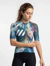 Damen-Radtrikot Retro Signal