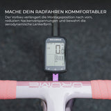 Aero Fahrradcomputer Halterung – Leichtbau-Lenkerverlängerung mit Schnellverschluss