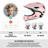 ROCKBROS Kinderhelm Cartoon Integralhelm mit abnehmbarem Kinnschutz