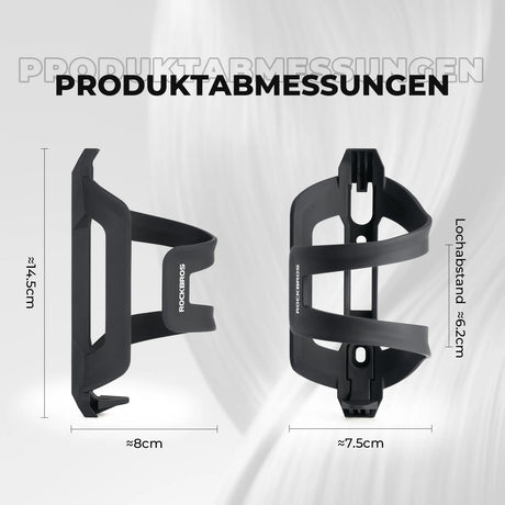 Fahrrad Flaschenhalter aus PC+ABS – Seitliche Entnahme, robust & leicht zu reinigen