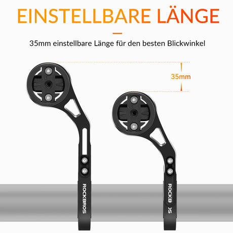 Fahrradcomputer‑Halterung – Für 31,8 mm Lenker, Garmin & Bryton