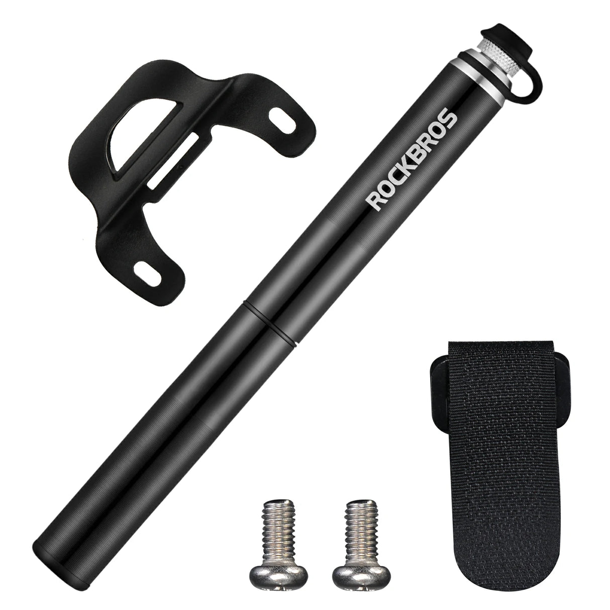 Fahrrad-Minipumpe – Tragbar & Hochdruck (160 PSI) mit Manometer