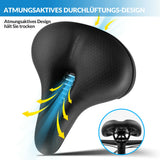 Fahrradsattel mit 5 cm Memory‑Foam – Atmungsaktiv, wasserdicht & 3 Typen