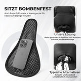 Fahrradsattel-Überzug – Ergonomischer Sattelbezug mit Memory-Foam & 3D-geformter Polsterung