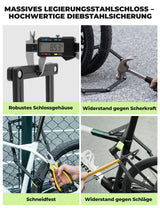 ROCKBROS Faltschloss Fahrrad Diebstahlsicherung – 8 mm extradicker Stahl, 120 cm Länge