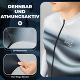 Herren Langarm Hochleistungs-Radtrikot Jersey Schnell Trocknend für MTB Rennrad