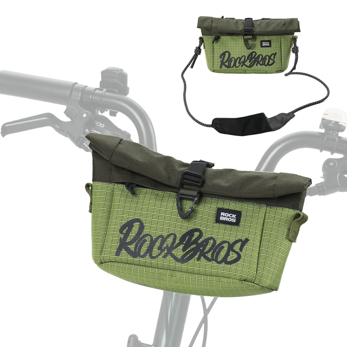 Lenkertasche für Flatbar & Brompton – 1,8-2,7 L (komprimierbar)