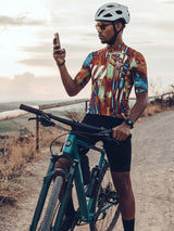 Herren-Radtrikot Ink Burst