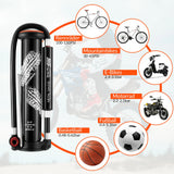 Mini‑Fahrradpumpe 220 PSI – Hochdruck‑Aluminium‑Konstruktion