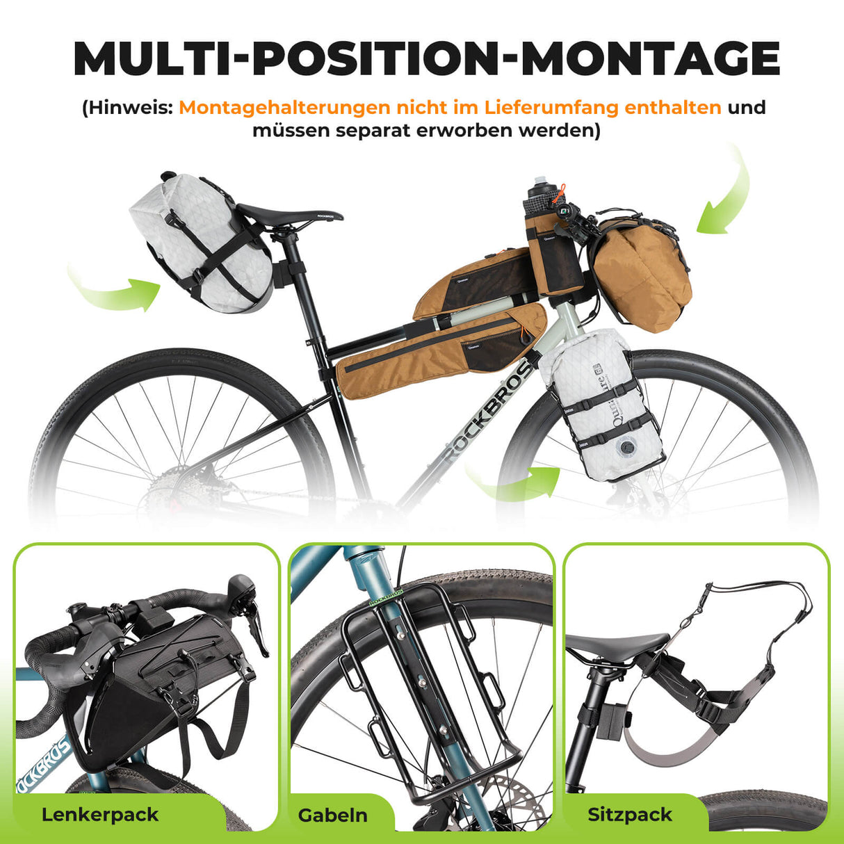 Qunature Lenkertasche 6L/12L – Wasserdicht & Leicht für Fahrrad und Outdoor