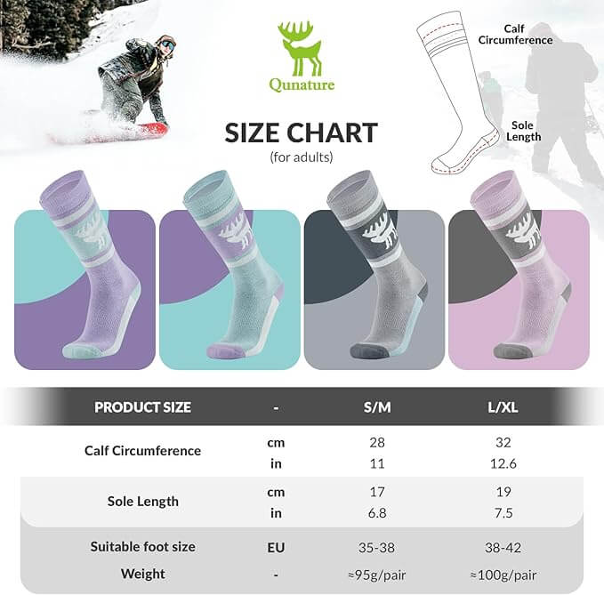 Qunature Skisocken aus Merinowolle – Naturale Wärme im Winter!​