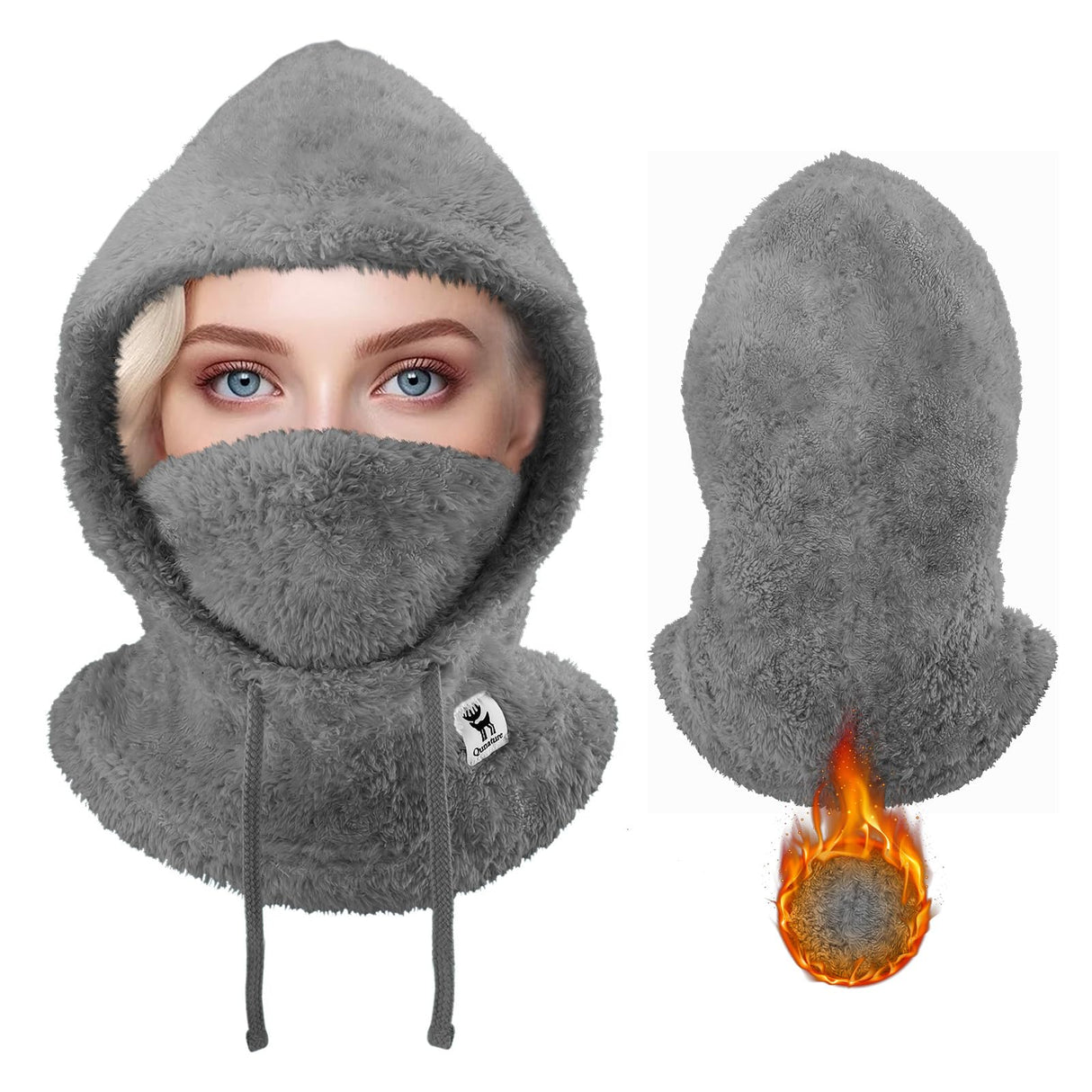 Qunature Sturmhaube Winter – Warme Balaclava Thermo Winddichte Sturmmaske Skimaske